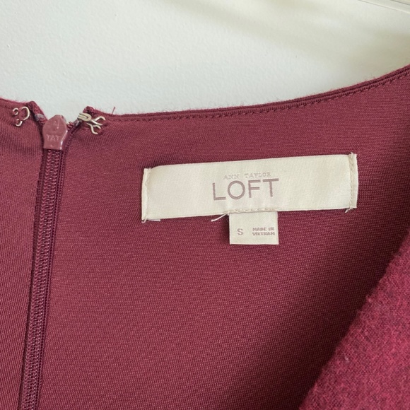 Red Faux Wrap Dress from LOFT - Picture 4 of 6